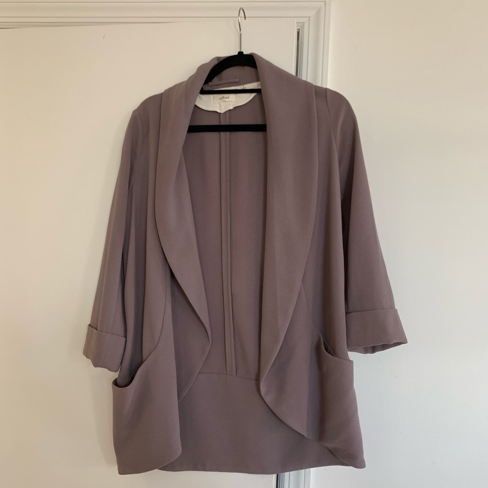 Aritzia Wilfred Grey Cardigan/Blazer